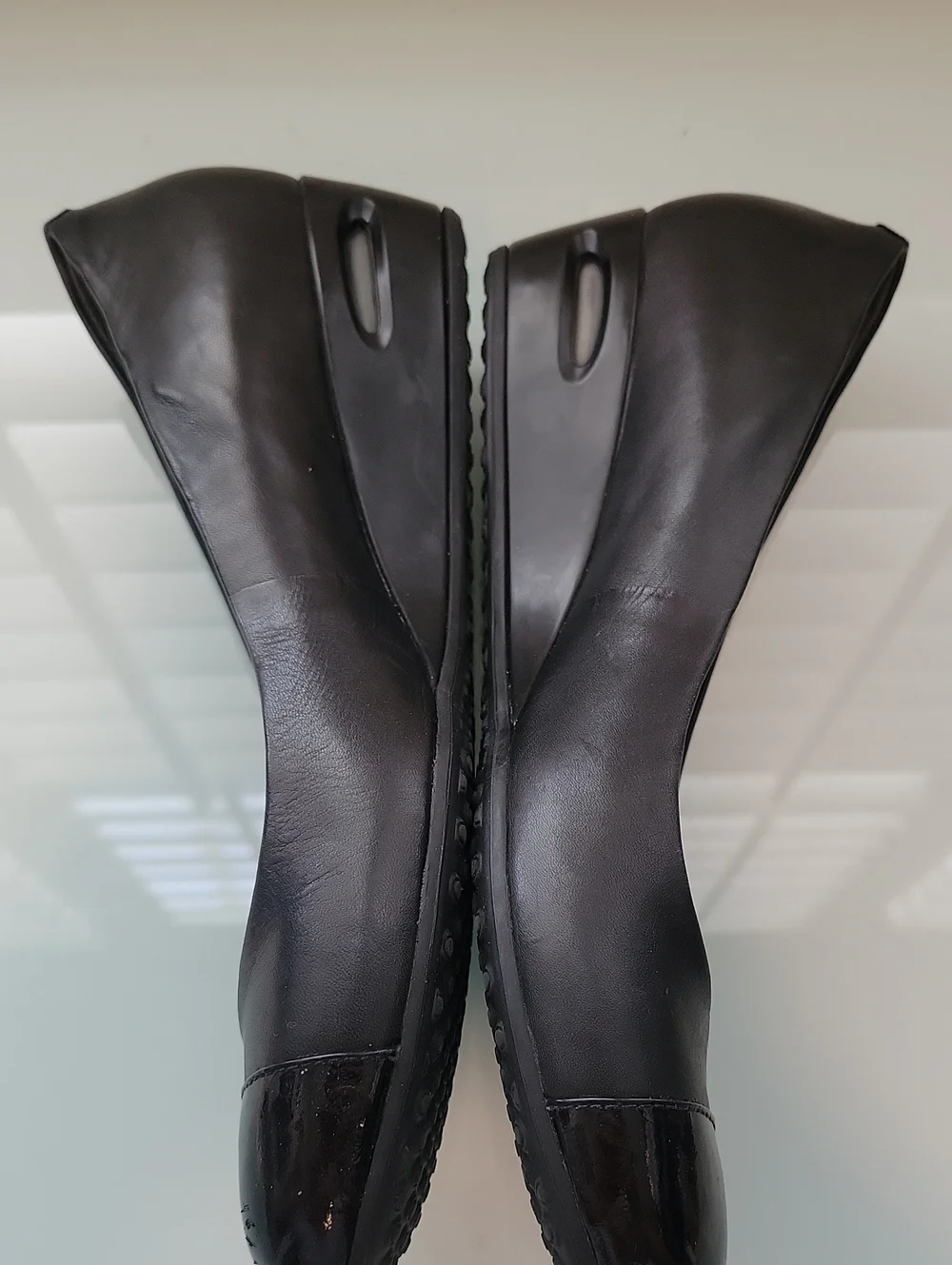 Cole Haan Black Leather Nike air heels
